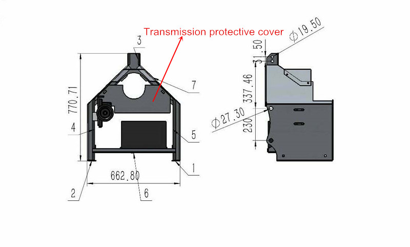 BX52R EU Гидравлическая древесная черчатка